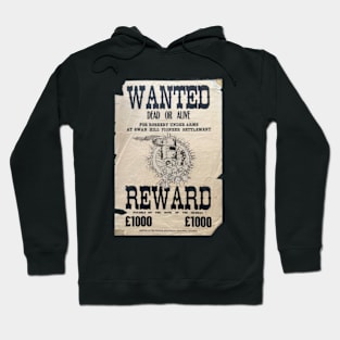 Ned Kelly Wanted Dead Or Alive  Poster Hoodie